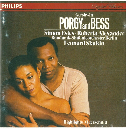 Couverture PORGY AND BESS (EXTRAITS) de George [Jacob] GERSHWIN