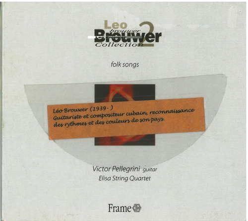 Couverture FOLK SONGS (LEO BROUWER COLLECTION 2) de Léo BROUWER