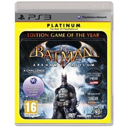 Image du média "BATMAN ARKHAM ASYLUM : GAME OF THE YEAR EDITION - PS3 de SQUARE ENIX"