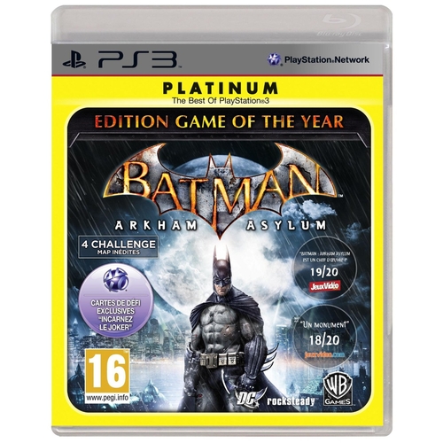 Couverture BATMAN ARKHAM ASYLUM : GAME OF THE YEAR EDITION - PS3