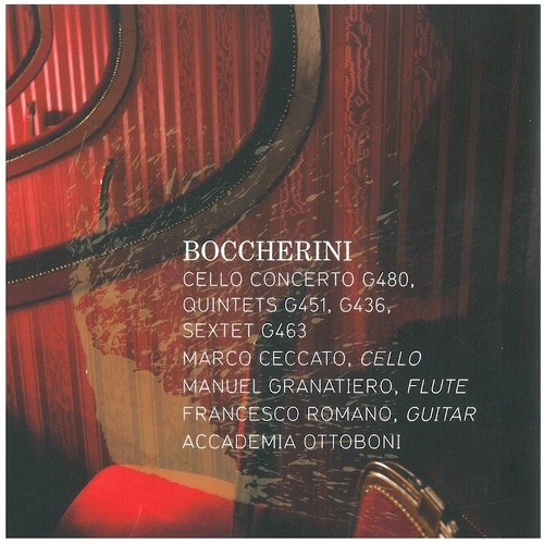 Couverture CONCERTO VIOLONCELLE G.480 / QUINTETS G451, G436 / SEXTUOR de Luigi BOCCHERINI