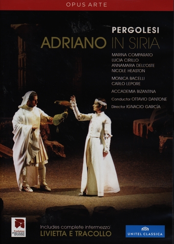 Couverture ADRIANO IN SIRIA de Giovanni Battista PERGOLESI