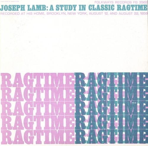 Couverture A STUDY IN CLASSICAL RAGTIME de Joseph LAMB