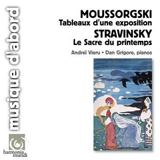 Couverture TABLEAUX D'UNE EXPOSITION (+ STRAVINSKY) de Modeste MOUSSORGSKY