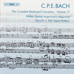 Image du média "CONCERTO CLAVIER VOL.17: WQ.31,41,42 de Carl Philipp Emanuel BACH"