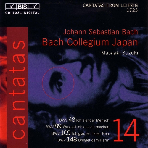 Couverture CANTATE:  48,89,109,148 de Johann Sebastian BACH