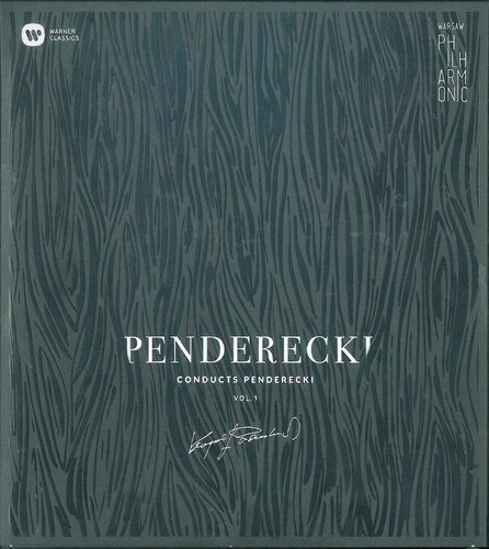 Couverture PENDERECKI CONDUCTS PENDERECKI VOL.1 de Krzysztof PENDERECKI