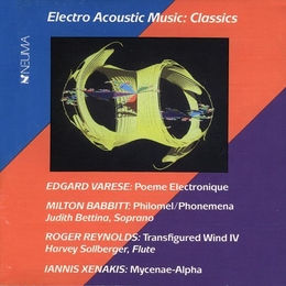 Image du média "ELECTRO ACOUSTIC MUSIC: VARESE, BABBITT, REYNOLDS, XENAKIS"