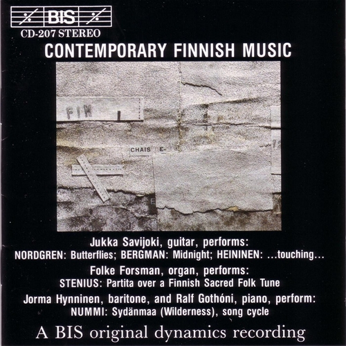 Couverture CONTEMPORARY FINNISH MUSIC