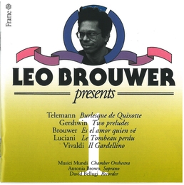 Image du média "LEO BROUWER PRESENTS  TELEMANN, GERSHWIN, BROUWER, LUCIANI.. de Léo BROUWER"