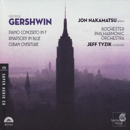 Couverture PIANO CONCERTO IN F/ RHAPSODY IN BLUE/ CUBAN OVERTURE de George [Jacob] GERSHWIN