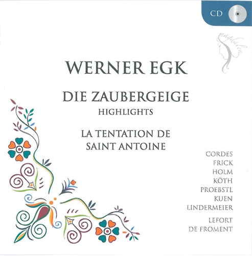 Couverture ZAUBERGEIGE/ TENTATION DE ST ANTOINE de Werner EGK