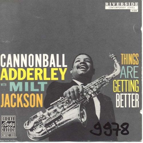 Couverture THINGS ARE GETTING BETTER de Julian Cannonball ADDERLEY