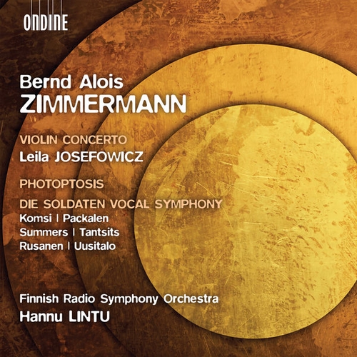 Couverture CONCERTO VIOLON / PHTOPTOSIS / DIE SOLDATEN, VOCAL SYMPHONY de Bernd Alois ZIMMERMANN