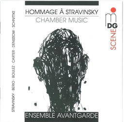 Image du média "HOMMAGE A STRAVINSKY (BERIO,DENISSOW,SCHNITTKE,CARTER) de Igor STRAVINSKY"