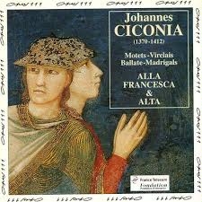 Couverture MOTETS, VIRELAIS, BALLATE, MADRIGALS de Johannes CICONIA