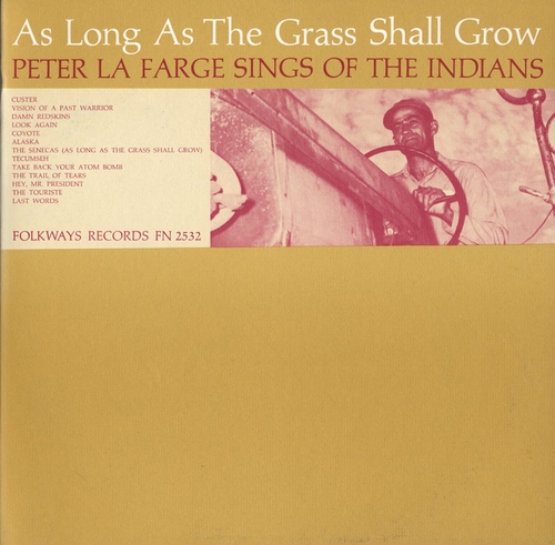 Couverture AS LONG AS THE GRASS SHALL GROW de Peter LA FARGE