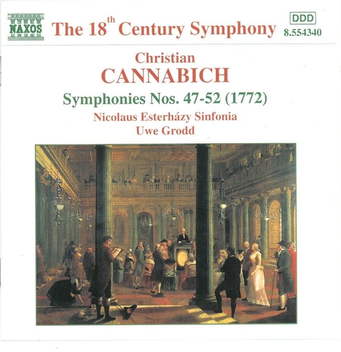 Couverture SYMPHONIES 47-52 (1772) de Johann Christian CANNABICH