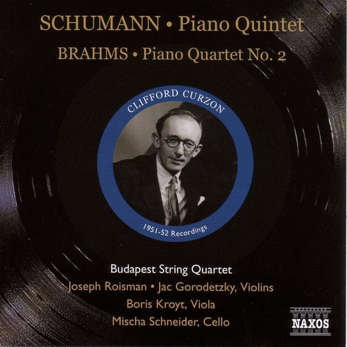 Couverture QUINTETTE CLAVIER OP.44 (+ BRAHMS:QUATUOR CLAVIER N°2 OP.26) de Robert SCHUMANN