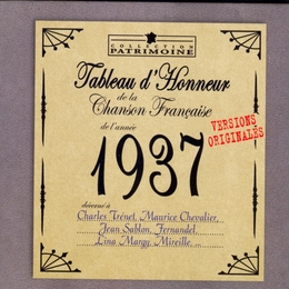 Image du média "TABLEAU D'HONNEUR DE LA CHANSON FRANCAISE 1937"