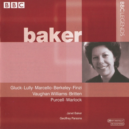 Couverture BAKER - GLUCK, LULLY, MARCELLO, BRITTEN, PURCELL...