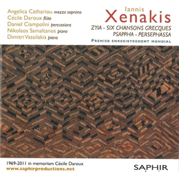 Image du média "ZYIA / SIX CHANSONS GRECQUES / PSAPPHA/ PERSEPHASSA de Iannis XENAKIS"