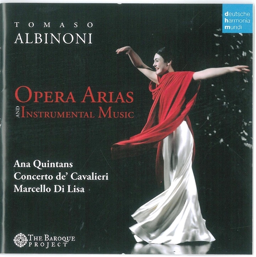 Couverture OPERA ARIAS AND INSTRUMENTAL MUSIC de Tommaso ALBINONI