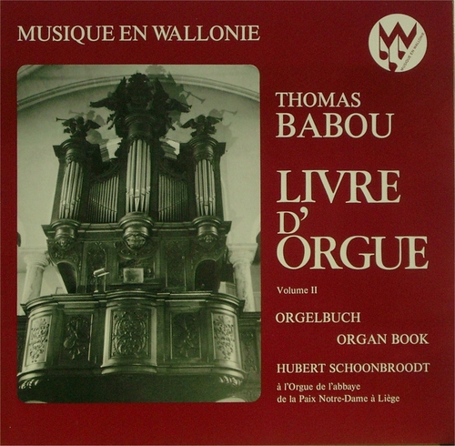 Couverture LIVRE D'ORGUE (VOL.2) de Thomas [René] BABOU