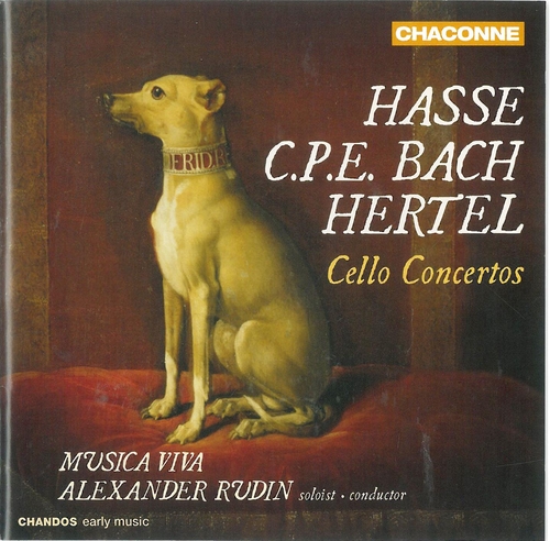 Couverture CELLO CONCERTOS (+ HERTEL/ + CPE BACH) de Johann Adolf HASSE