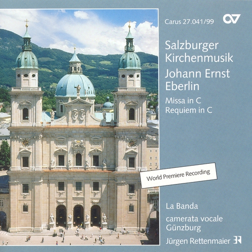 Couverture MISSA 34 DO / REQUIEM 8 DO de Johann Ernst EBERLIN