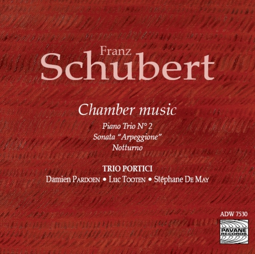 Couverture CHAMBER MUSIC: TRIO À CLAVIER N°2 OP.100 / OP.148/ D821 de Franz SCHUBERT