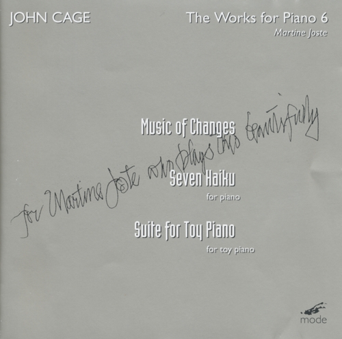 Couverture MUSIC OF CHANGES / SEVEN HAIKU / SUITE FOR TOY PIANO de John CAGE