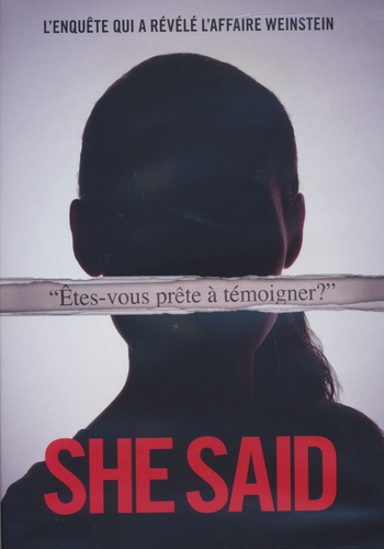 Couverture SHE SAID de Maria SCHRADER