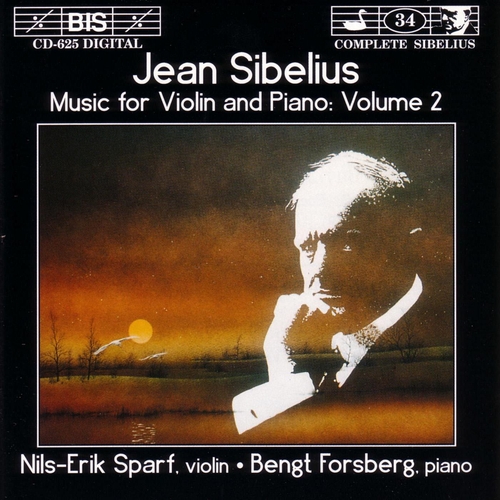 Couverture OEUVRES POUR VIOLON ET PIANO, VOL.2 de Jean SIBELIUS