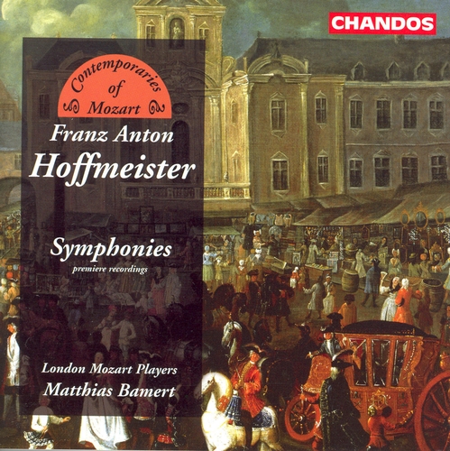 Couverture SYMPHONIES MI,RÉ,SOL "LA FESTA DELLA PACE 1791" de Franz Anton HOFFMEISTER