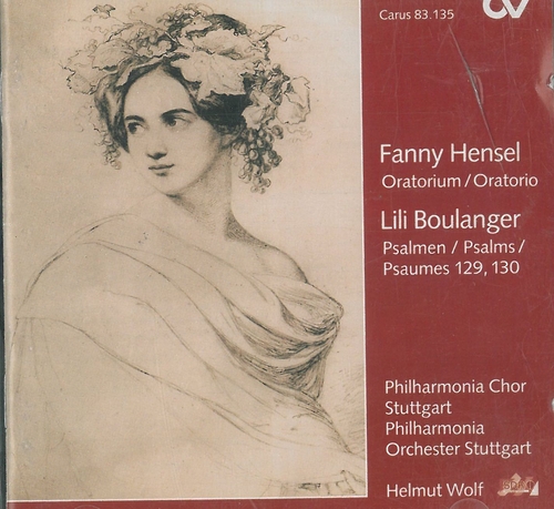 Couverture ORATORIUM AUF WORTE AUS DER BIBEL (+ BOULANGER) de Fanny MENDELSSOHN-BARTHOLDY