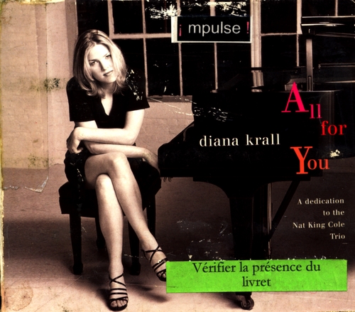 Couverture ALL FOR YOU (A DEDICATION TO THE NAT KING COLE TRIO) de Diana KRALL