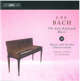 Image du média "SOLO KEYBOARD MUSIC VOL.30 de Carl Philipp Emanuel BACH"