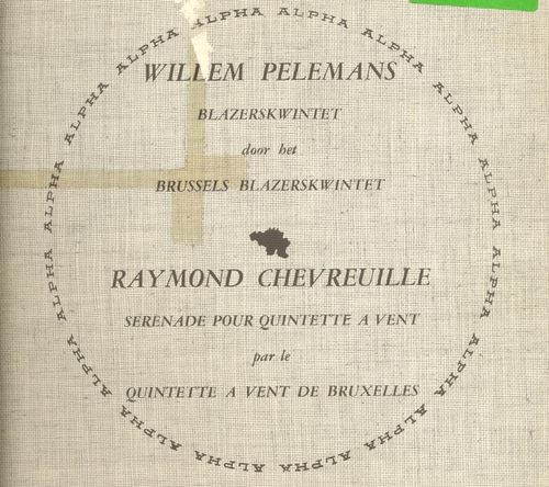 Couverture SERENADE QUINTETTE A VENT de Raymond CHEVREUILLE