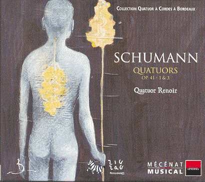 Couverture QUATUOR CORDES 1 & 3 de Robert SCHUMANN