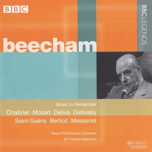 Couverture BEECHAM - MUSIC TO REMEMBER