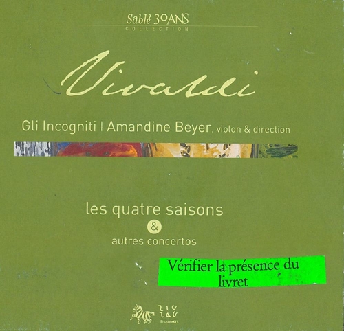 Couverture LES QUATRE SAISONS ET AUTRES CONCERTOS de Antonio VIVALDI