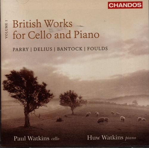 Couverture BRITISH WORKS FOR CELLO AND PIANO VOL.1 (+ DELIUS, FOULDS..) de Charles Hubert PARRY