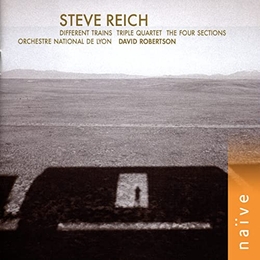 Image du média "DIFFERENT TRAINS / TRIPLE QUARTET / THE FOUR SECTIONS de Steve REICH"