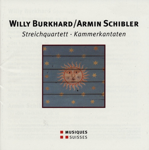 Couverture STREICHQUARTETT / KAMMERKANTATEN (+ SCHIBLER) de Willy BURKHARD