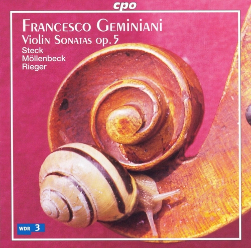 Couverture SONATES VIOLON OP.5 (TRANSCR. SONATES VIOLONCELLE OP.5) de Francesco GEMINIANI