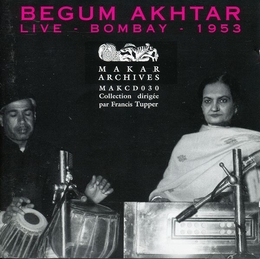 Image du média "BEGUM AKHTAR LIVE, BOMBAY 1953 de Begum AKHTAR"