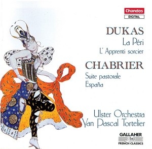 Couverture LA PERI / L'APPRENTI SORCIER (+ CHABRIER) de Paul DUKAS