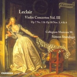 Image du média "CONCERTO VIOLON OP.7: 1 / OP.10: 3,4,6 (VOLUME 3) de Jean-Marie LECLAIR"