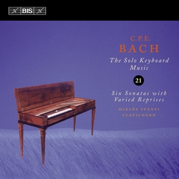 Image du média "SOLO KEYBOARD MUSIC VOL.21: SIX SONATAS WITH VARIED REPRISES de Carl Philipp Emanuel BACH"